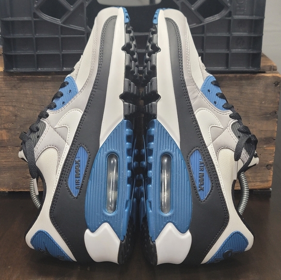 Nike Air Max 90 "Black Teal Blue" (Industrial Blue) Mens 10 New. Ships Today - Picture 6 of 12